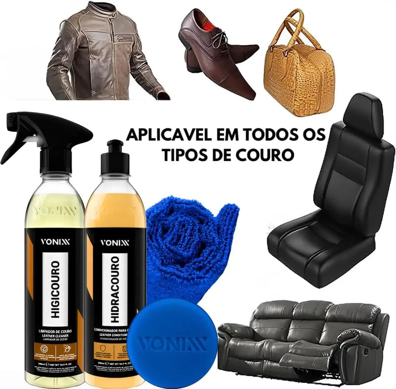 Vonixx Hydro Leather Cleaning and Hydration Kit