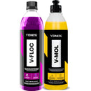 KIT SHAMPOO V-FLOC + SHAMPOO V-MOL 500ML VONIXX